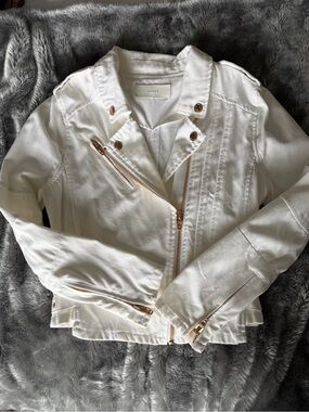 Blank NYC denim moto jacket